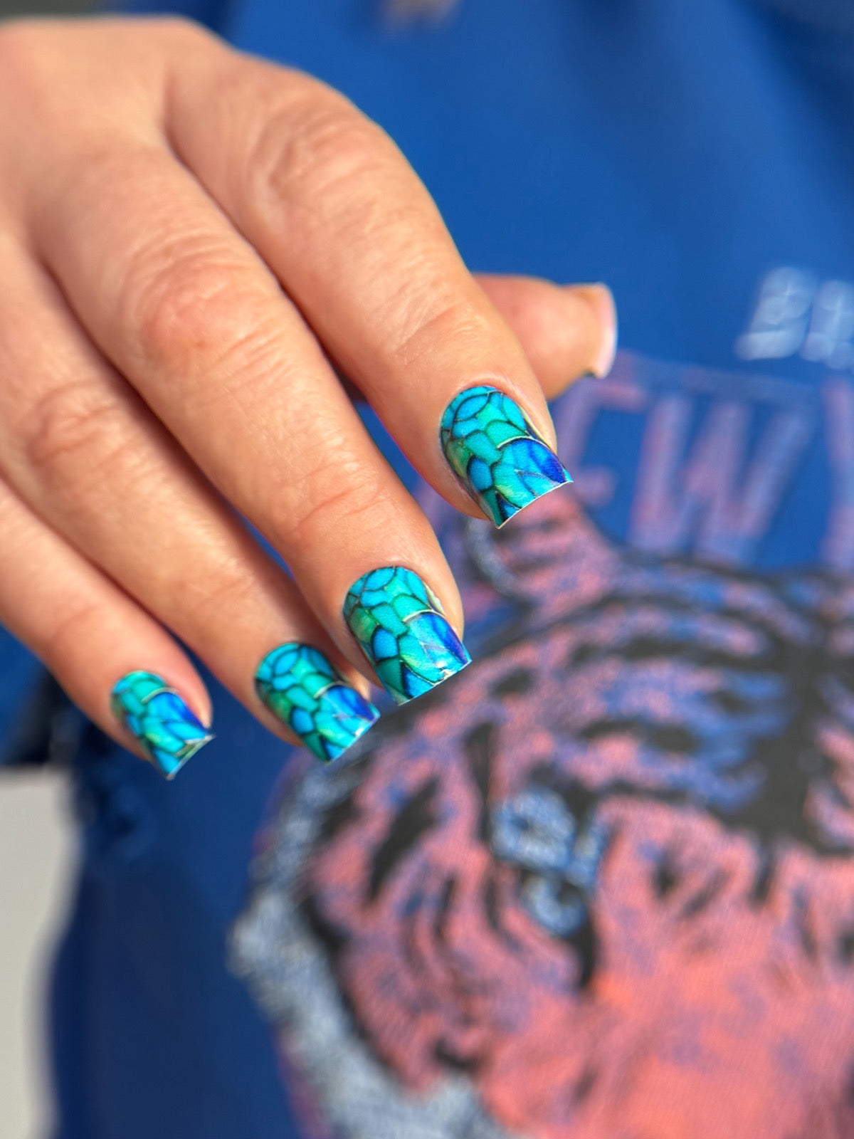 Nail decoration films for manicure - 1004R 