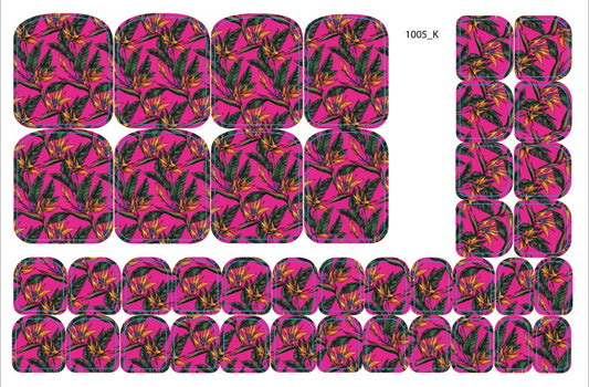 Nagų dekoravimo plėvelės pedikiūrui - 1005K