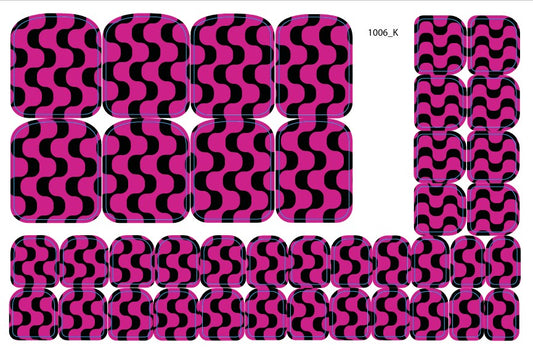 Nagų dekoravimo plėvelės pedikiūrui - 1006K