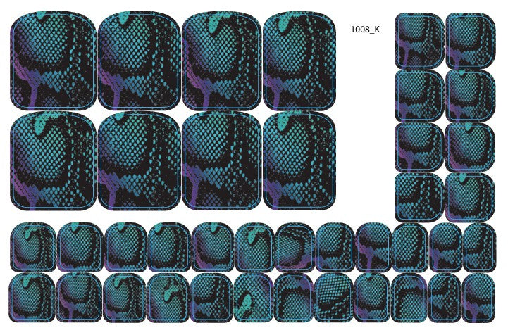 Nagų dekoravimo plėvelės pedikiūrui - 1008K