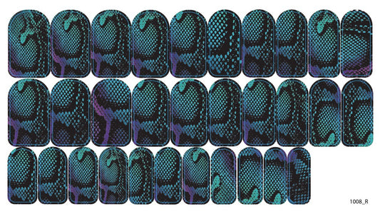 Nagų dekoravimo plėvelės manikiūrui - 1008R