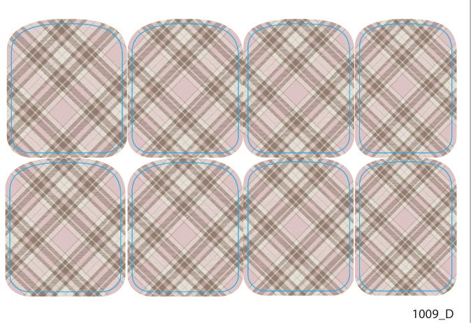 Didžiųjų nagų dekoravimo plėvelės pedikiūrui - 1009D