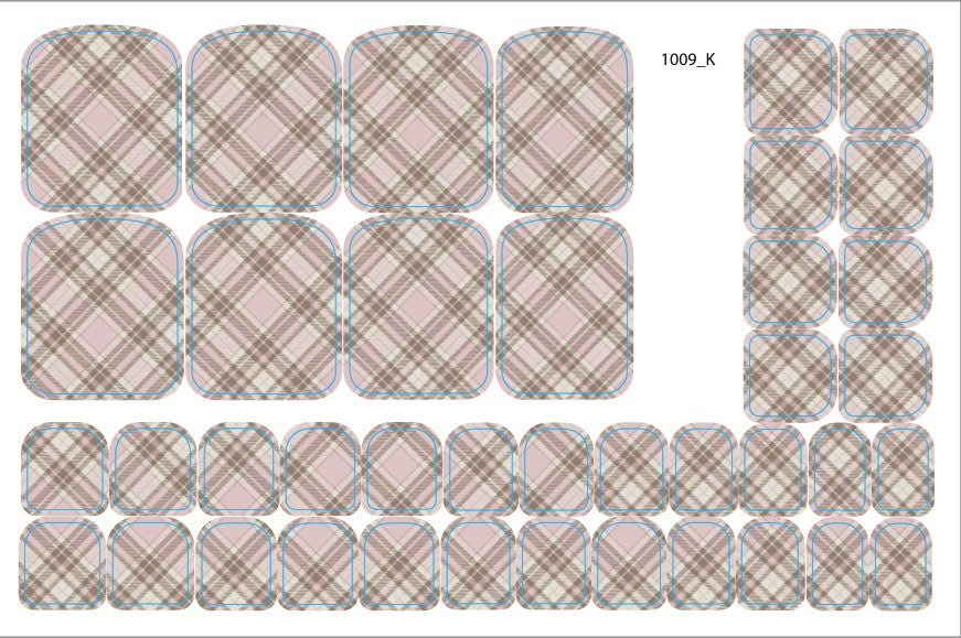 Nagų dekoravimo plėvelės pedikiūrui - 1009K