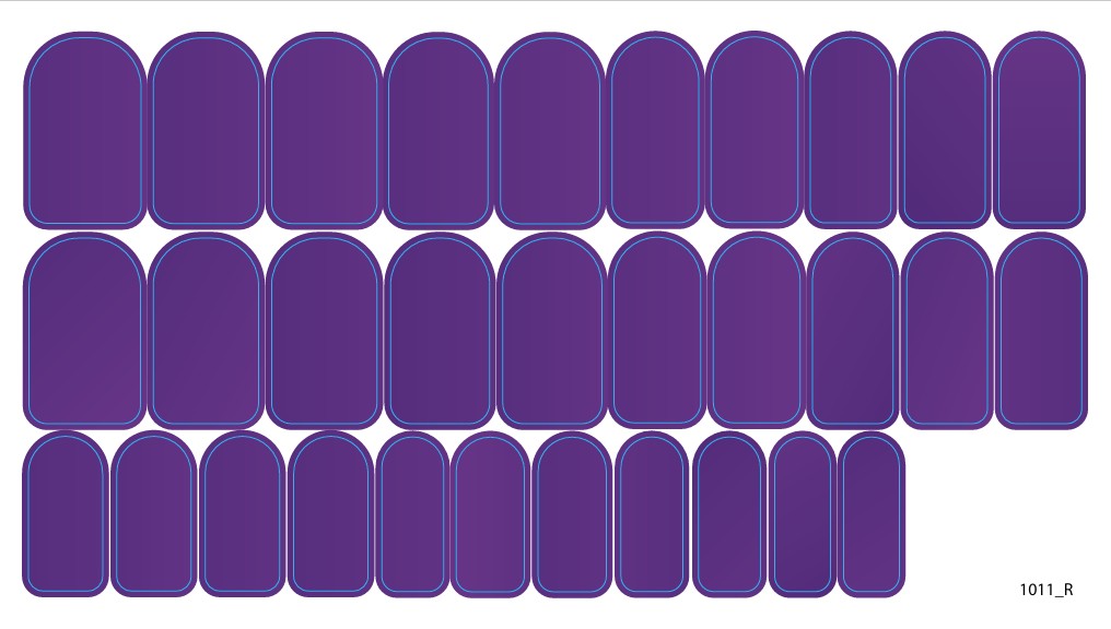 Nagų dekoravimo plėvelės manikiūrui - 1011R