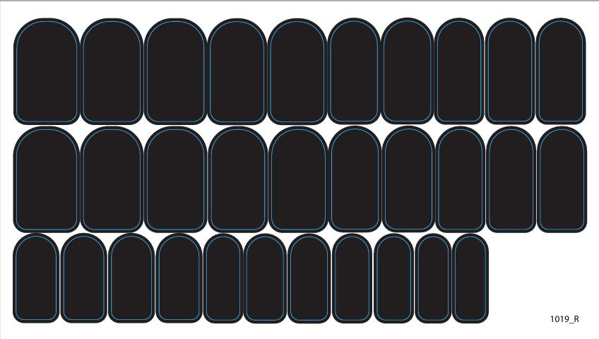 Nagų dekoravimo plėvelės manikiūrui - 1019R