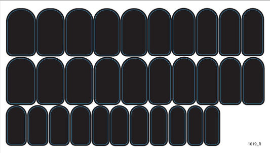 Nagų dekoravimo plėvelės manikiūrui - 1019R