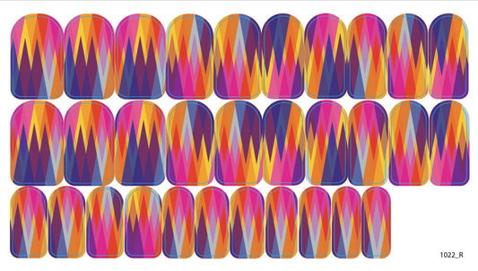 Nail decoration films for manicure - 1022R 