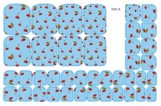 Nail decoration films for pedicure - 1023K 