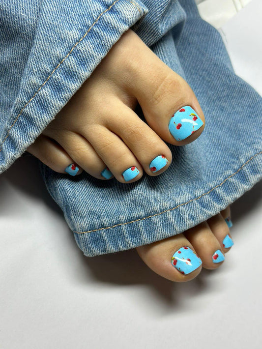 Large nail decoration films for pedicure - 1023D 