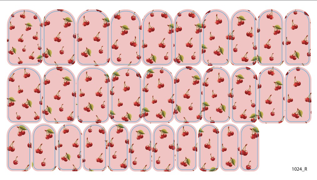 Nail decoration films for manicure - 1024R 