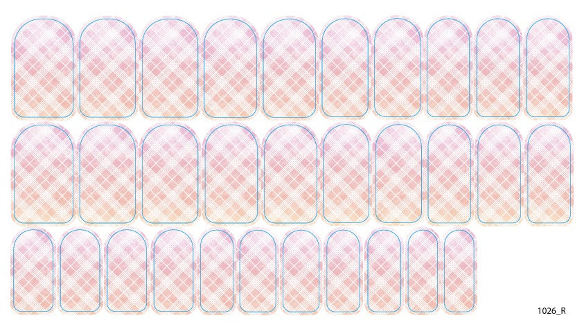 Nail decoration films for manicure - 1026R 