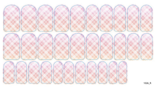 Nail decoration films for manicure - 1026R 
