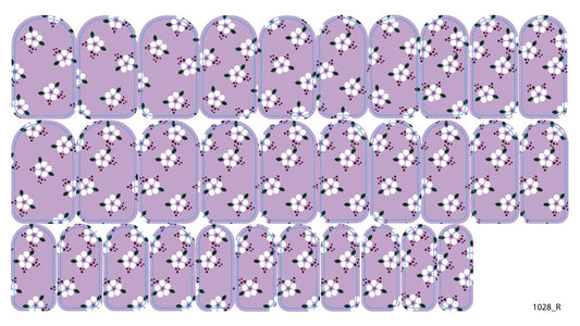 Nail decoration films for manicure - 1028R 