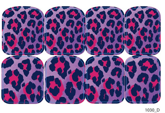 Large nail decoration films for pedicure - 1030D 