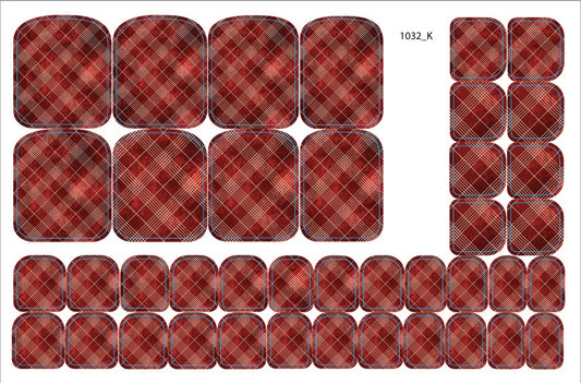 Nail decoration films for pedicure - 1032K 