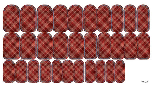 Nail decoration films for manicure - 1032R 