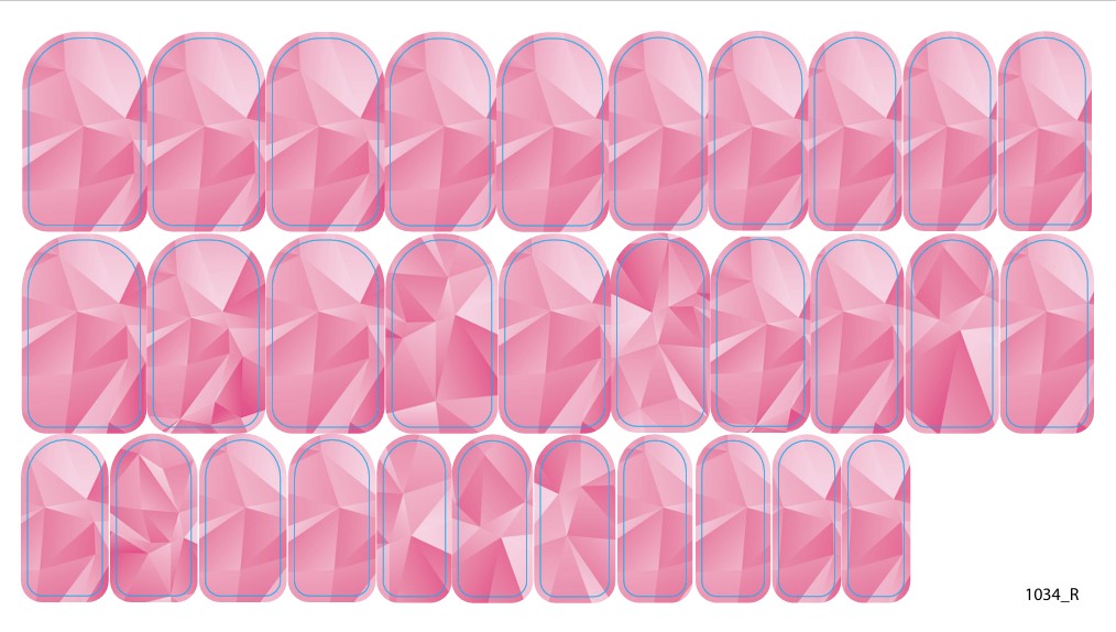 Nagų dekoravimo plėvelės manikiūrui - 1034R