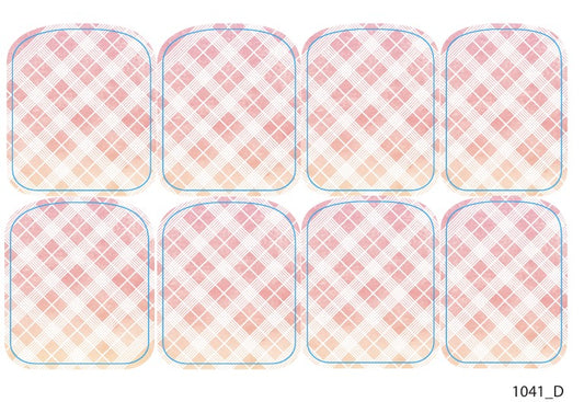 Large nail decoration films for pedicure - 1041D 