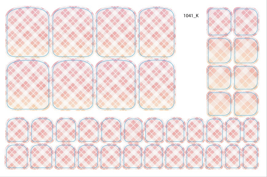 Nail decoration films for pedicure  - 1041K 