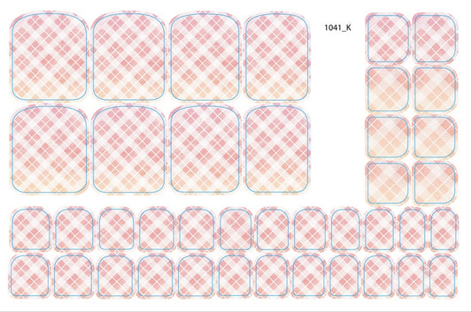 Nail decoration films for pedicure  - 1041K 