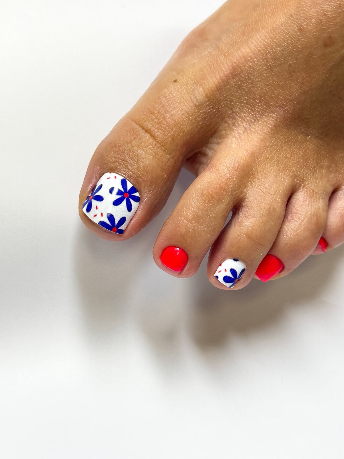 Large nail decoration films for pedicure - 1043D 