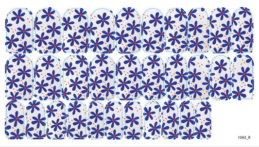 Nail decoration films for manicure - 1043R 