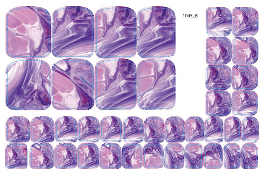 Nail decoration films for pedicure - 1045K 