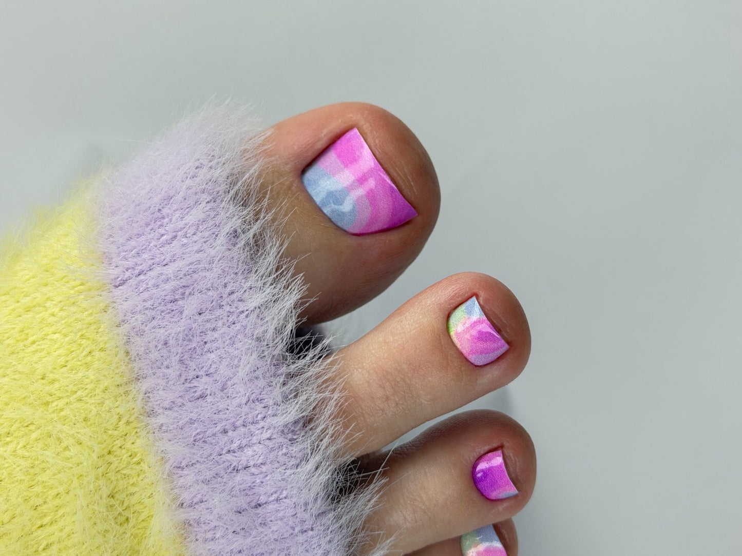 Large nail decoration films for pedicure - 1046D 