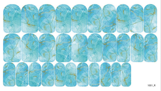 Nail decoration films for manicure - 1051R 