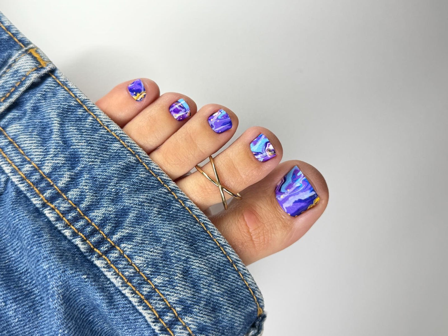 Nail decoration films for pedicure - 1054K 