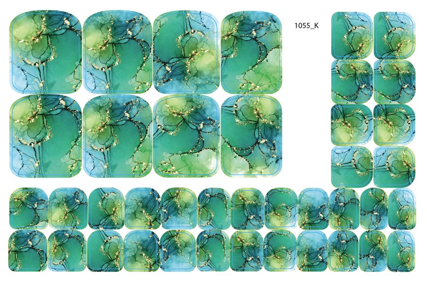 Nail decoration films for pedicure - 1055K 