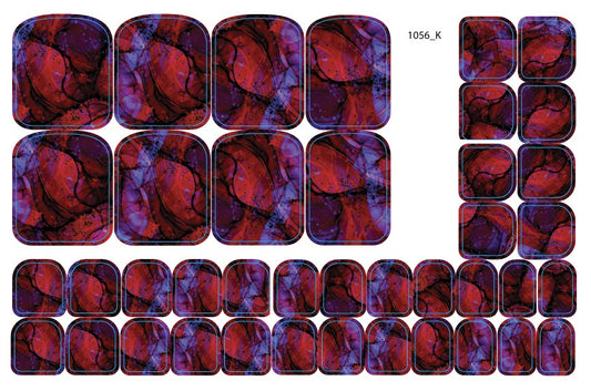 Nail decoration films for pedicure - 1056K 