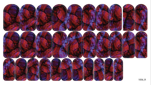 Nail decoration films for manicure - 1056R 