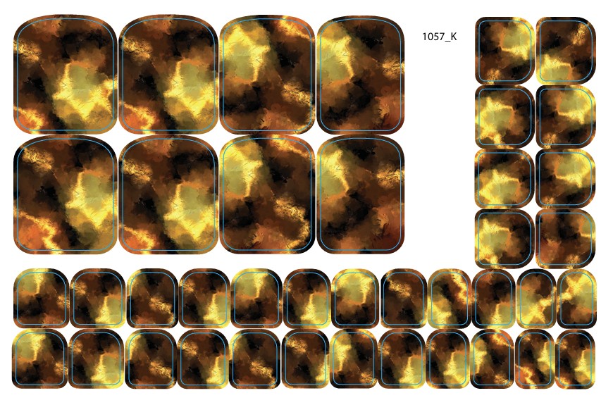 Nail decoration films for pedicure - 1057K 