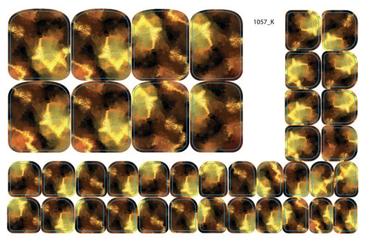 Nail decoration films for pedicure - 1057K 