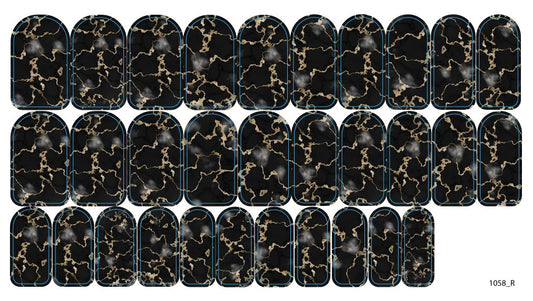 Nail decoration films for manicure - 1058R 