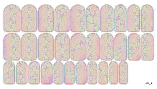 Nail decoration films for manicure - 1059R 
