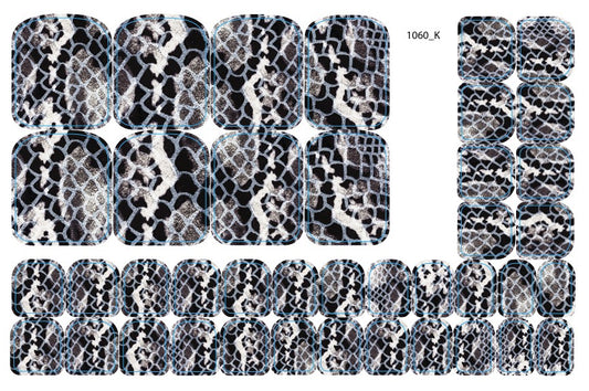 Nail decoration films for pedicure - 1060K 