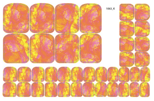 Nail decoration films for pedicure - 1063K 