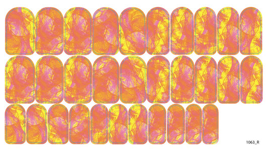 Nail decoration films for manicure - 1063R 