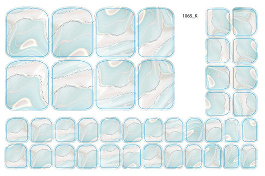 Nail decoration films for pedicure - 1065K 
