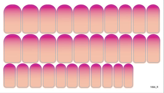 Nail decoration films for manicure - 1066R 