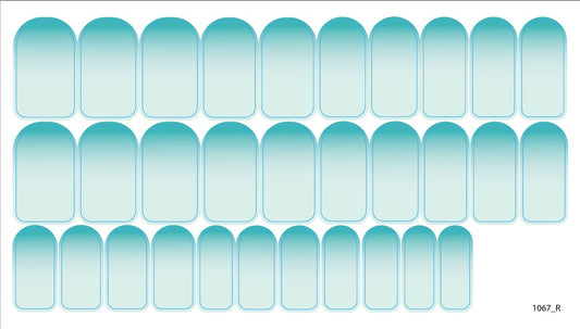 Nail decoration films for manicure - 1067R 