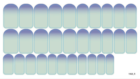 Nail decoration films for manicure - 1068R 