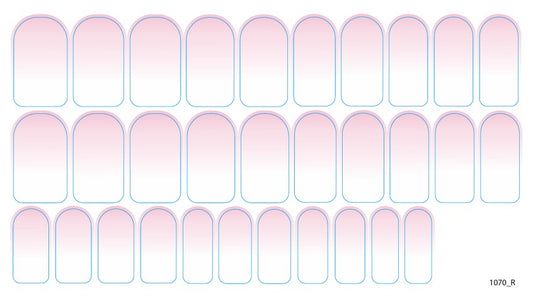 Nail decoration films for manicure - 1070R 