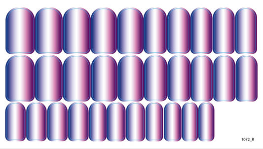 Nail decoration films for manicure - 1072R 