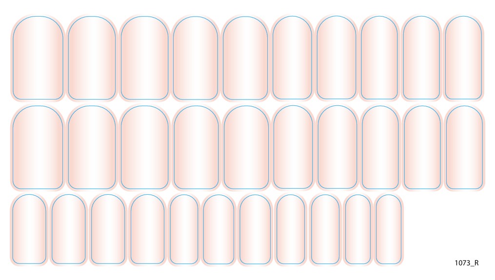 Nail decoration films for manicure - 1073R 