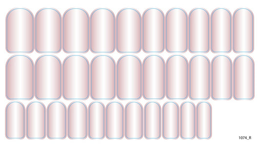 Nail decoration films for manicure - 1074R 