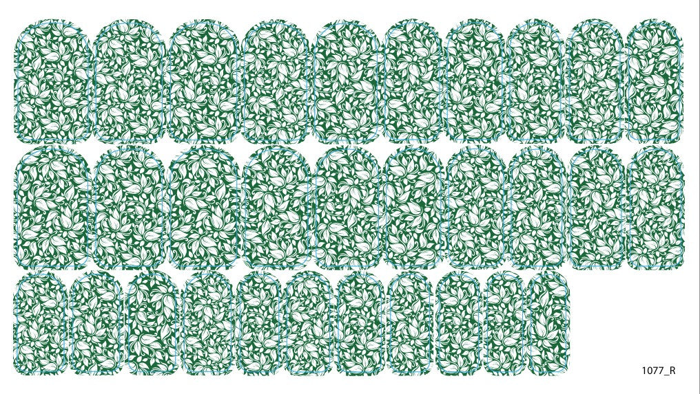 Nail decoration films for manicure - 1077R 