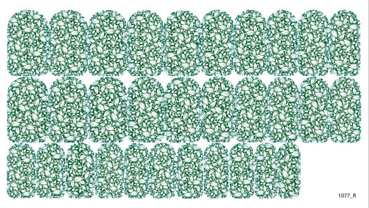 Nail decoration films for manicure - 1077R 